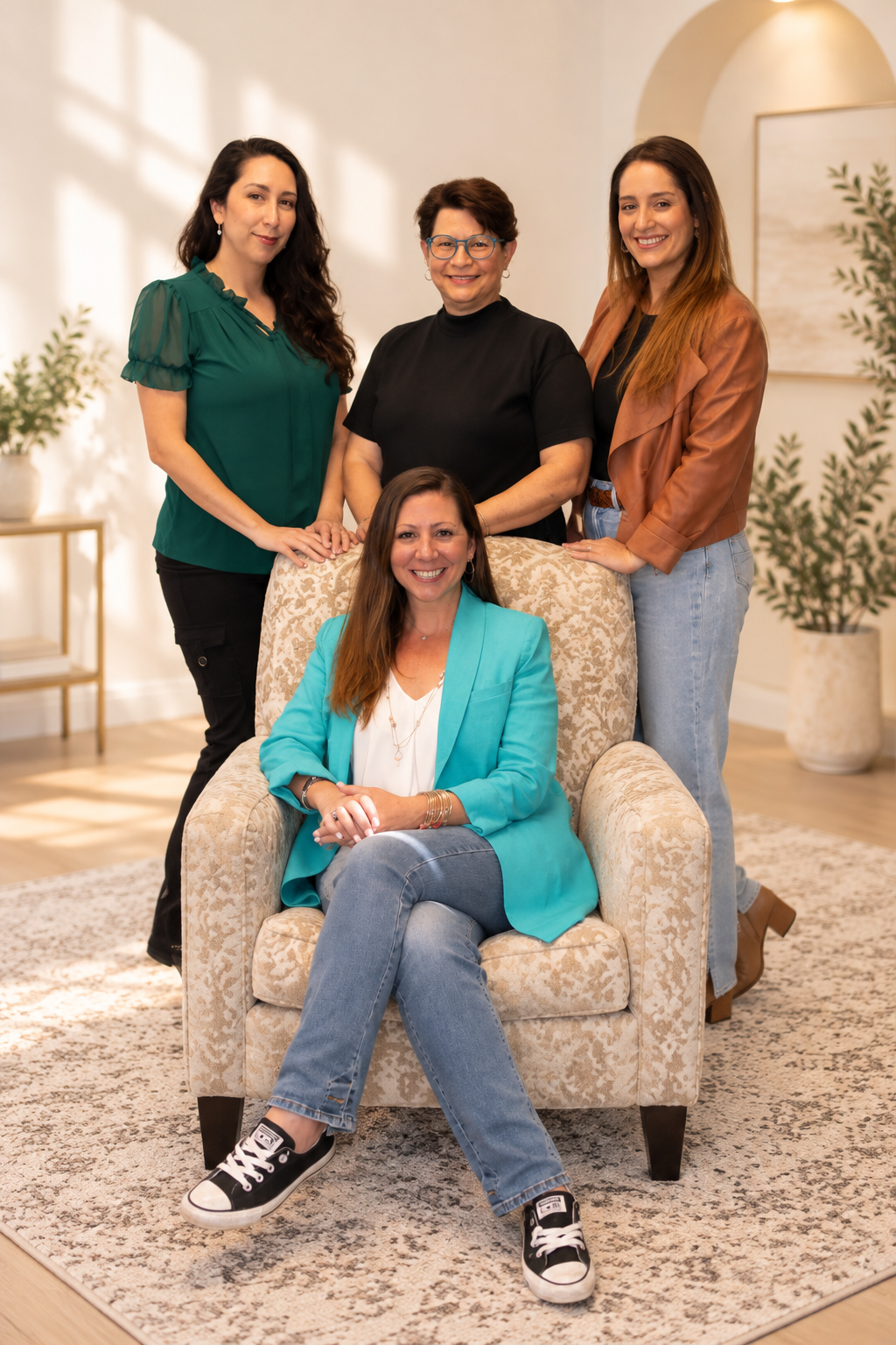 About Warm Modern Team Portrait 1